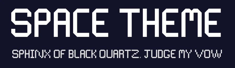 Space Theme by Milosz3107 — Display Font — thumbnail 2