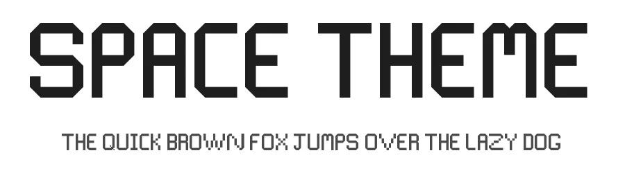 Space Theme by Milosz3107 — Display Font