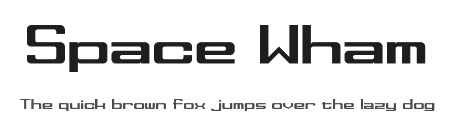 Space Wham by Zephram — Display Font