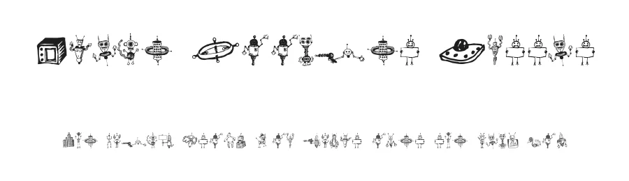 Space Woozies Extras by Omega Font Labs โ Dingbats Font