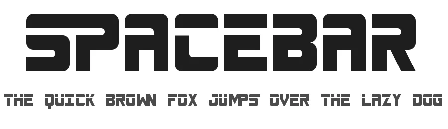 Spacebar by Geronimo Font Studios — Display Font