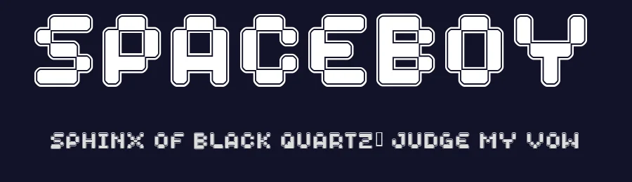 Spaceboy by Pizzadude — Display Font — thumbnail 2