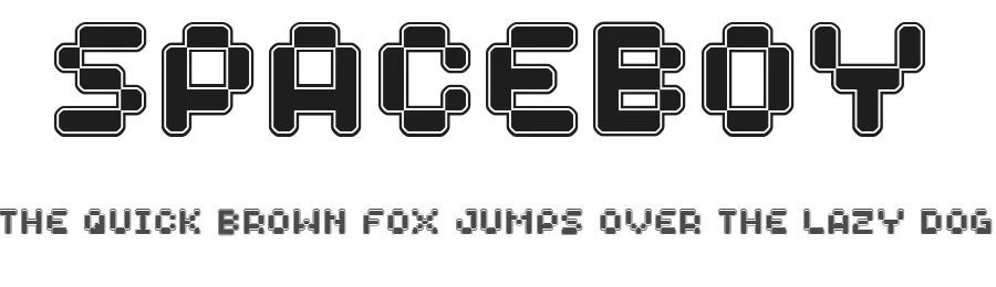 Spaceboy by Pizzadude β Display Font