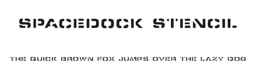 Spacedock Stencil