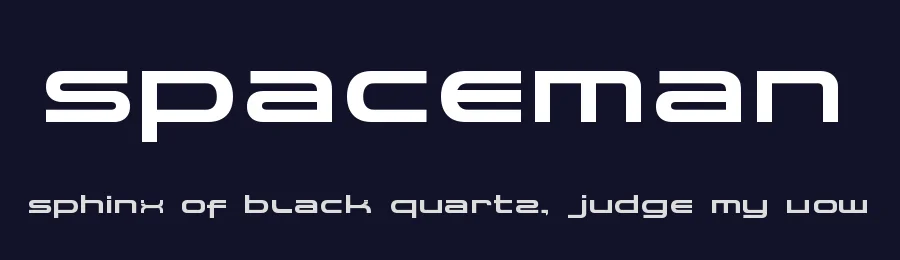 Spaceman by Factor I — Display Font — thumbnail 2