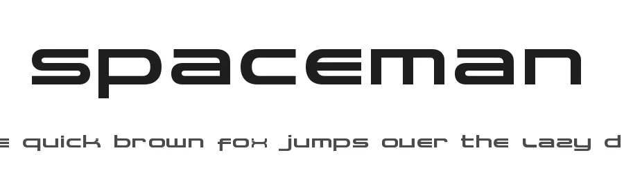 Spaceman by Factor I — Display Font