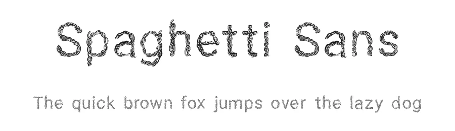 Spaghetti Sans by Thomas Pavitte — Decorative Font