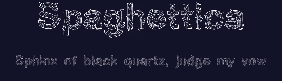Spaghettica by Heart Breakers — Decorative Font — thumbnail 2