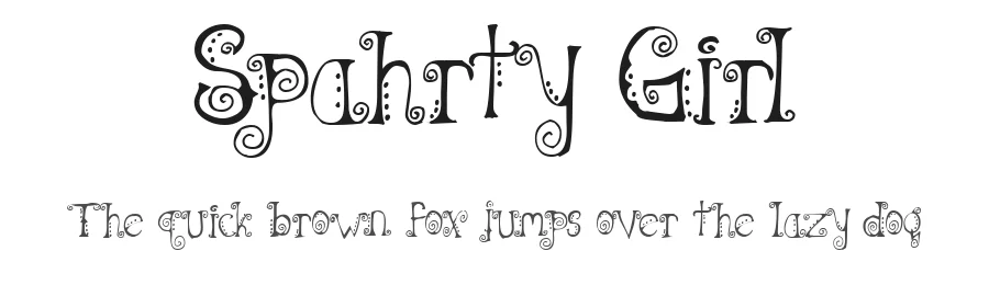 Spahrty Girl by Omega Font Labs — Decorative Font