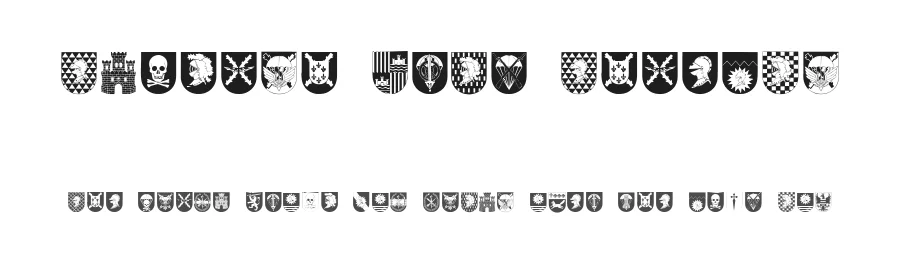 Spanish Army Shields by Intellecta Design β Dingbats Font