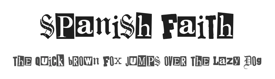 Spanish Faith by Woodcutter — Decorative Font