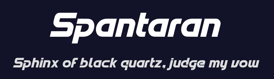 Spantaran by Nurf Designs — Display Font — thumbnail 2