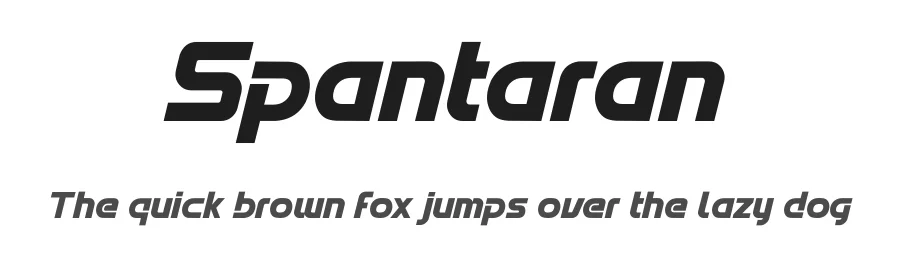 Spantaran by Nurf Designs — Display Font