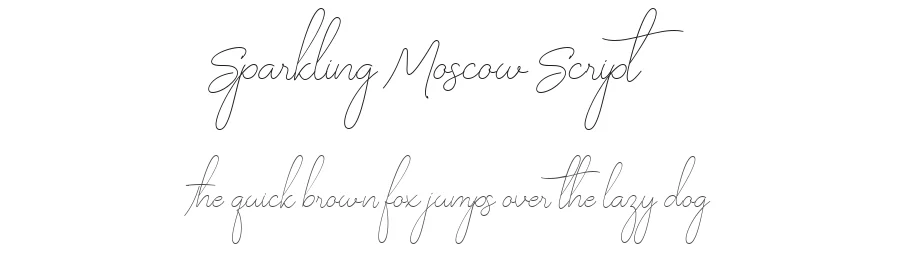 Sparkling Moscow Script