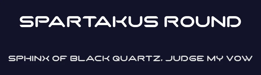 SparTakus Round by Peter Wiegel — Display Font — thumbnail 2