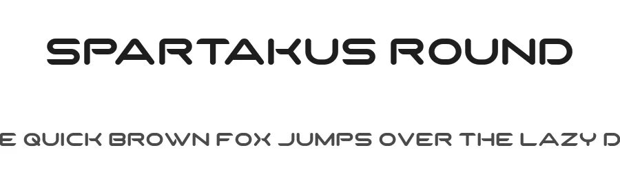 SparTakus Round by Peter Wiegel — Display Font