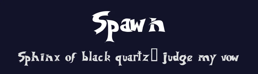 Spawn by Digital Empires — Blackletter Font — thumbnail 2