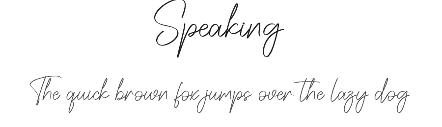 Speaking