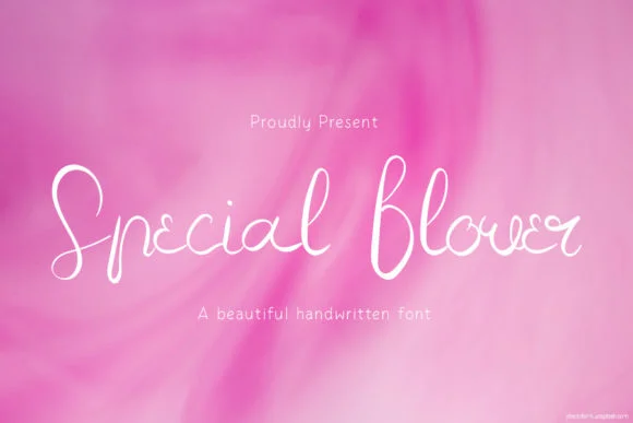 Special Flower Font by Creassion Studio — Script Handwritten Font
