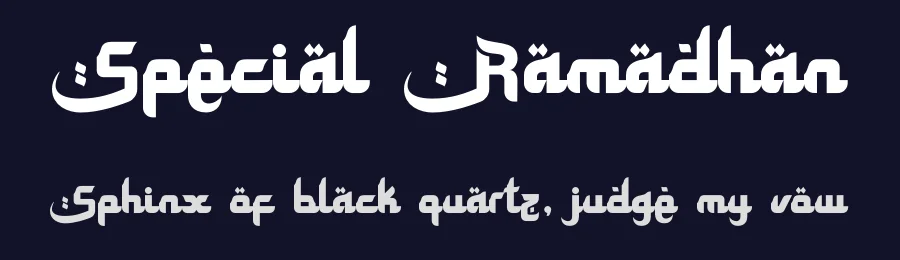 Special Ramadhan by Nurf Designs — Decorative Font — thumbnail 2