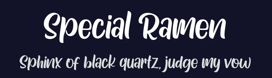 Special Ramen by Andrimada Creative — Script Handwritten Font — thumbnail 2