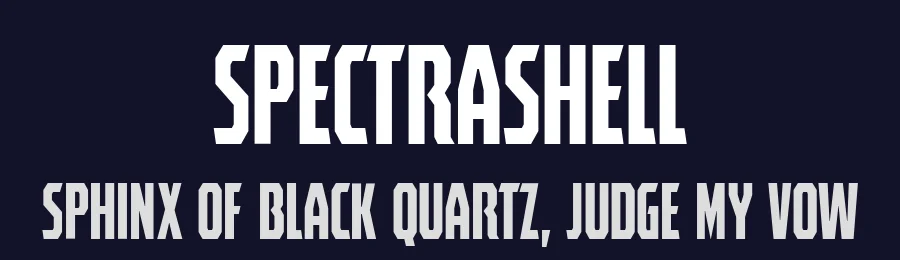 Spectrashell by Typodermic Fonts — Display Font — thumbnail 2