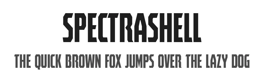 Spectrashell by Typodermic Fonts — Display Font
