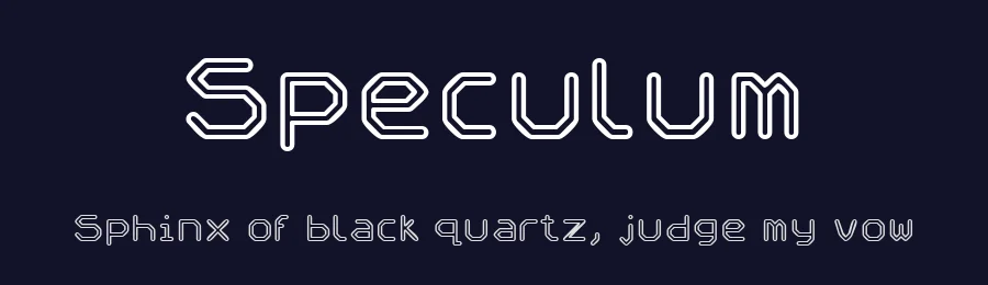 Speculum by D. Keith — Sans Serif Font — thumbnail 2