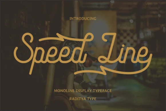 Speed Line Font by RT Studio — Script Handwritten Font