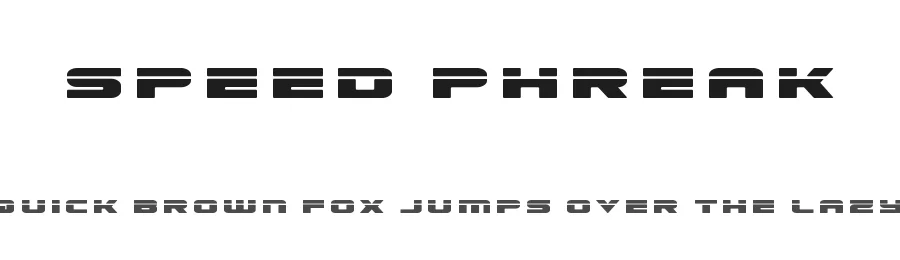 Speed Phreak by Iconian Fonts — Display Font