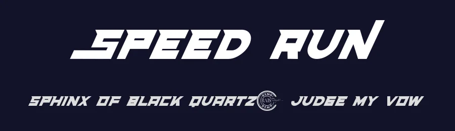 Speed Run by RaisProject — Display Font — thumbnail 2