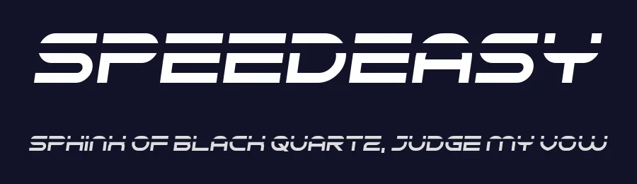 Speedeasy by Chequered Ink — Display Font — thumbnail 2