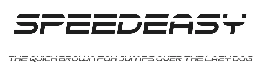 Speedeasy by Chequered Ink β Display Font