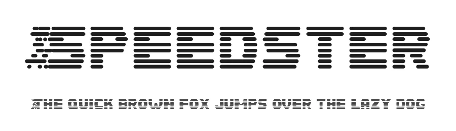 Speedster by Rowan Rüster — Display Font