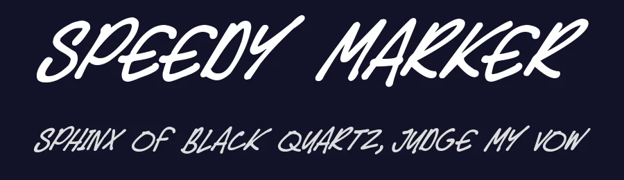 Speedy Marker by Hawtpixel — Decorative Font — thumbnail 2