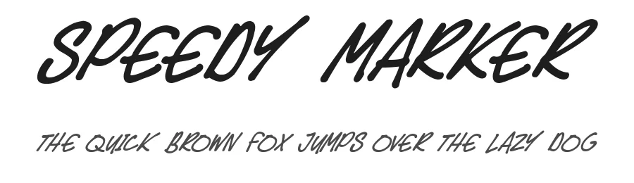 Speedy Marker by Hawtpixel — Decorative Font