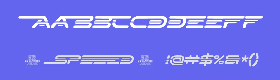 Speeed by Måns Grebäck — Display Font — thumbnail 3