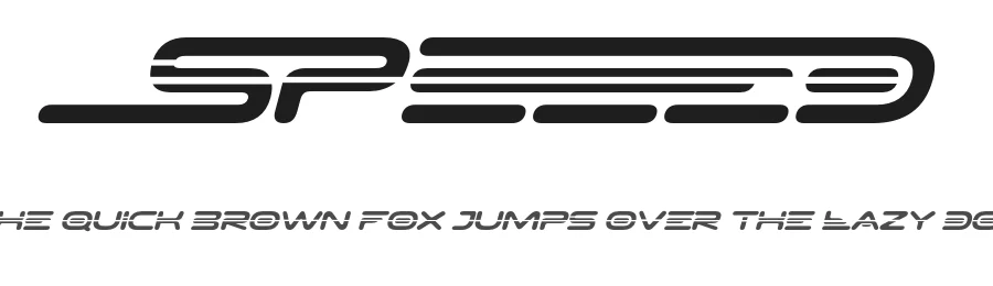 Speeed by Måns Grebäck — Display Font
