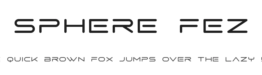 Sphere Fez by Andika Fez — Display Font