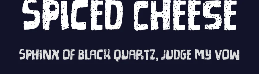 Spiced Cheese by Pizzadude — Decorative Font — thumbnail 2