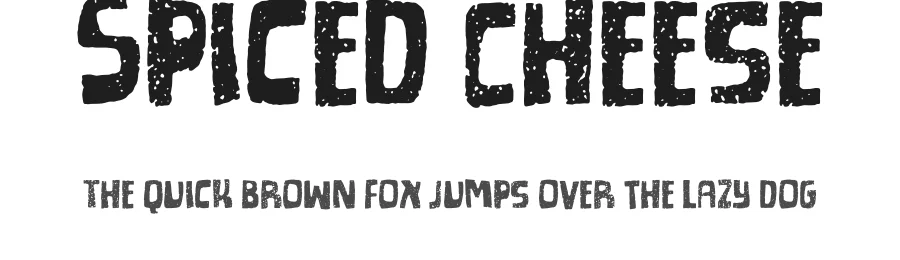 Spiced Cheese by Pizzadude — Decorative Font