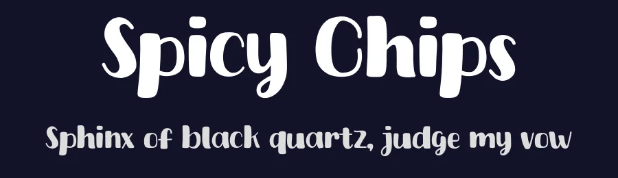 Spicy Chips by Khurasan — Decorative Font — thumbnail 2