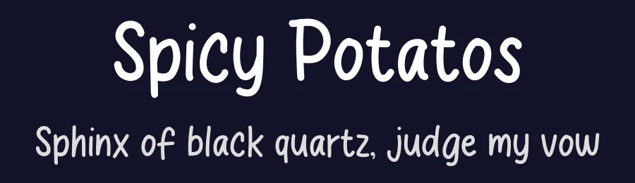 Spicy Potatos by Khurasan — Script Handwritten Font — thumbnail 2