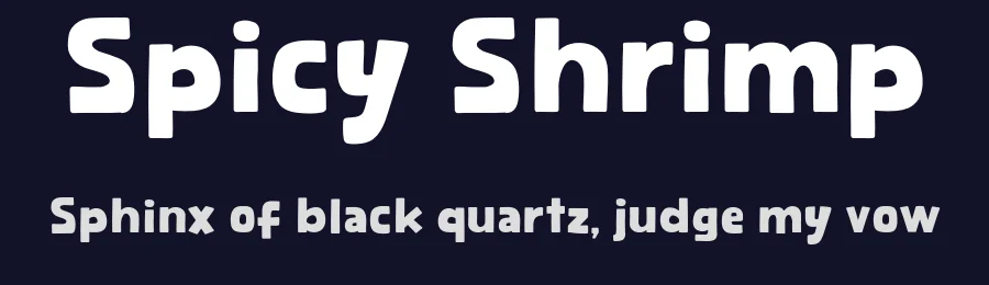 Spicy Shrimp by Khurasan — Decorative Font — thumbnail 2