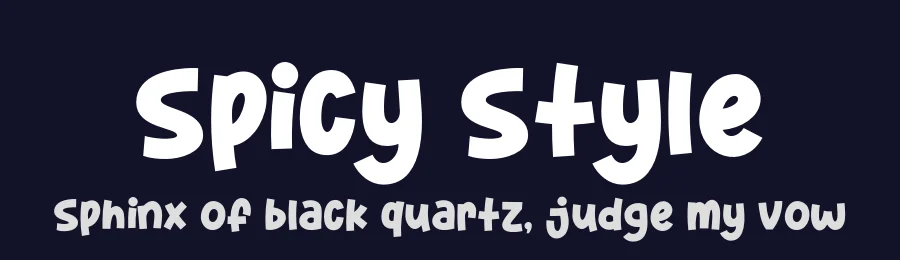 Spicy Style by Khurasan — Decorative Font — thumbnail 2