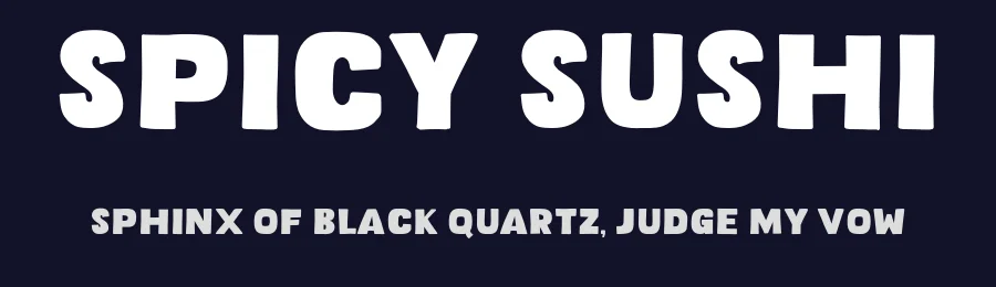 Spicy Sushi by Khurasan — Decorative Font — thumbnail 2