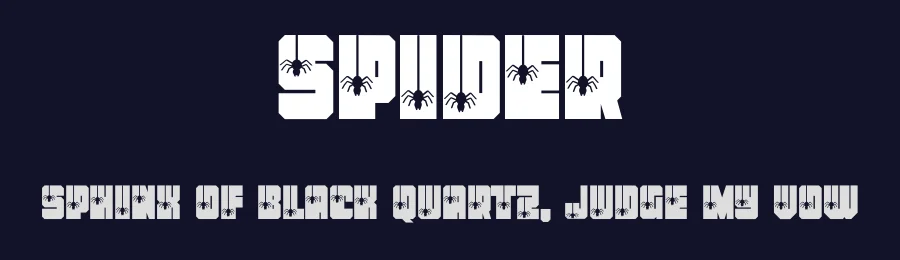 Spider by Erik Studio — Decorative Font — thumbnail 2