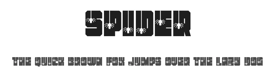 Spider by Erik Studio β Decorative Font
