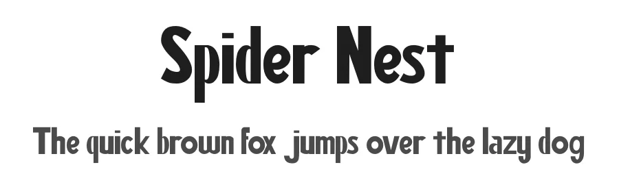 Spider Nest by Kong Font — Decorative Font