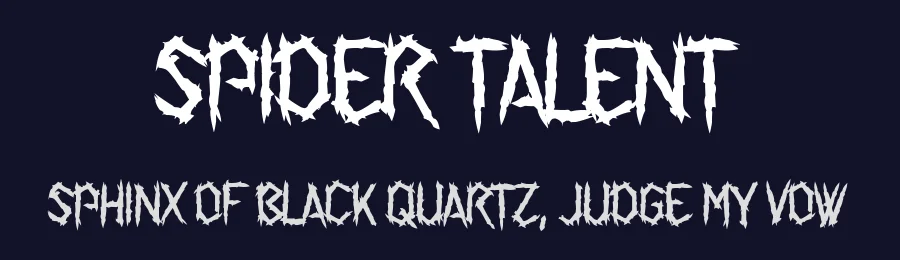 Spider Talent by Chequered Ink — Decorative Font — thumbnail 2